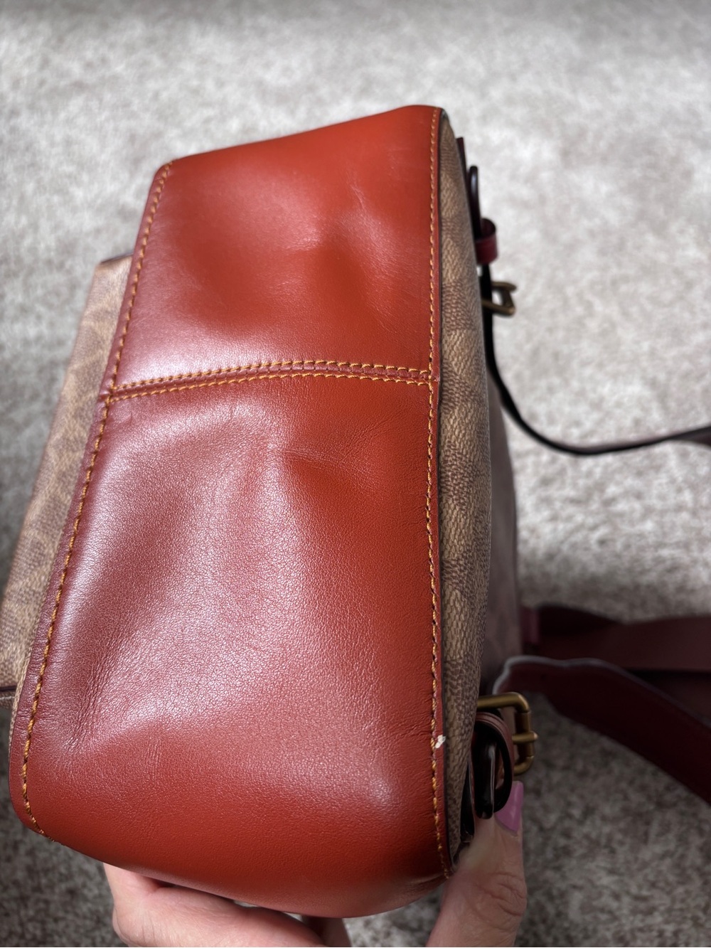 Coach Campus Backpack 23 In Signature Coated Canvas& Refined Calf Leather - Picture 14 of 14